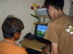 Teaching them how to use the mouse properly and using right-click and double-click.